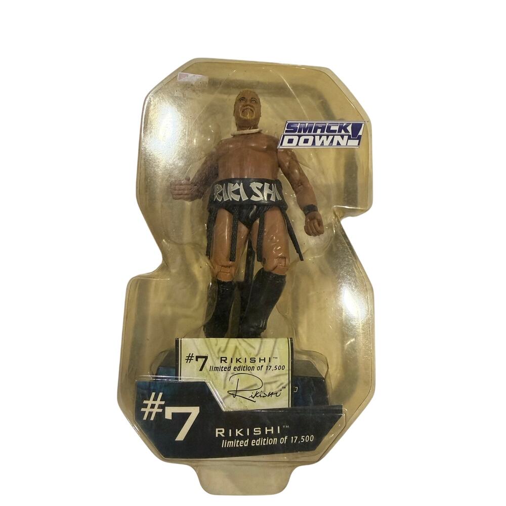 2002 WWE Rikishi SmackDown Draft #7 JAKKS Pacific Limited 17,500 WWF Figure